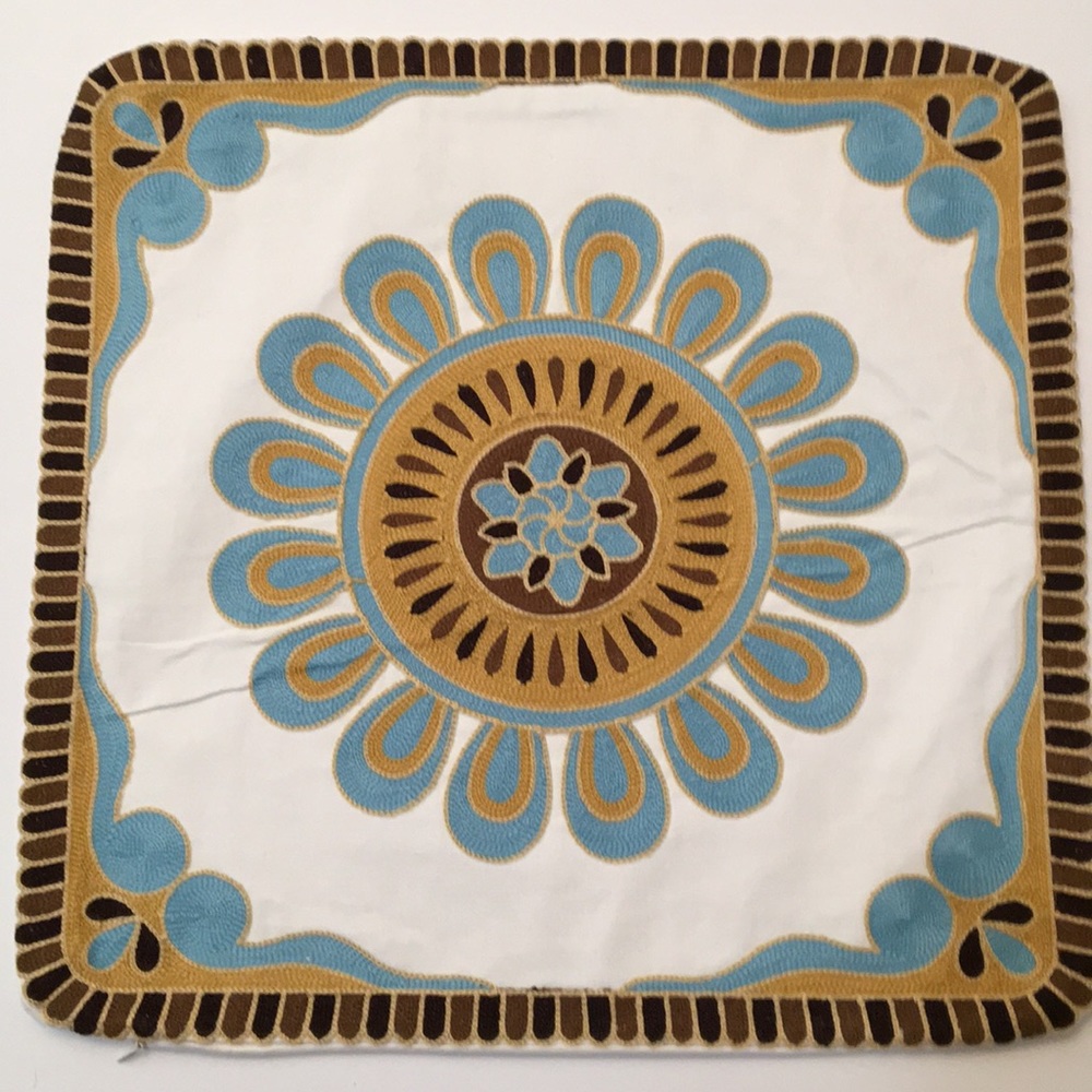 Embroidered Pillow Cushion Slip Cover